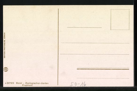 Cartoline postali: AK Basel, Zoologischer Garten, Elephant – Usato da Berlin venduto da bartko-reher 1