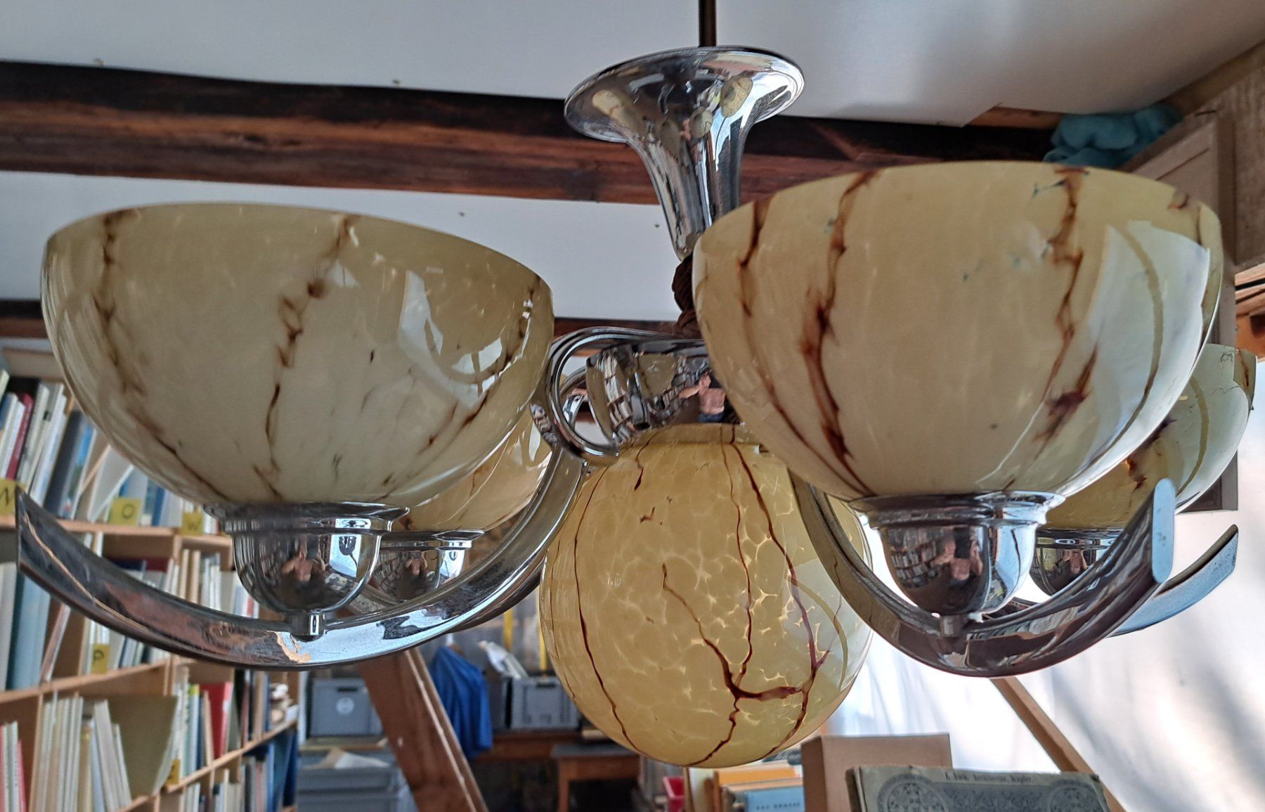 Lampadari & plafoniere: Kronleuchter  alt 4-armig  ca.1940 – Usato da Solothurn venduto da Bepposol 1
