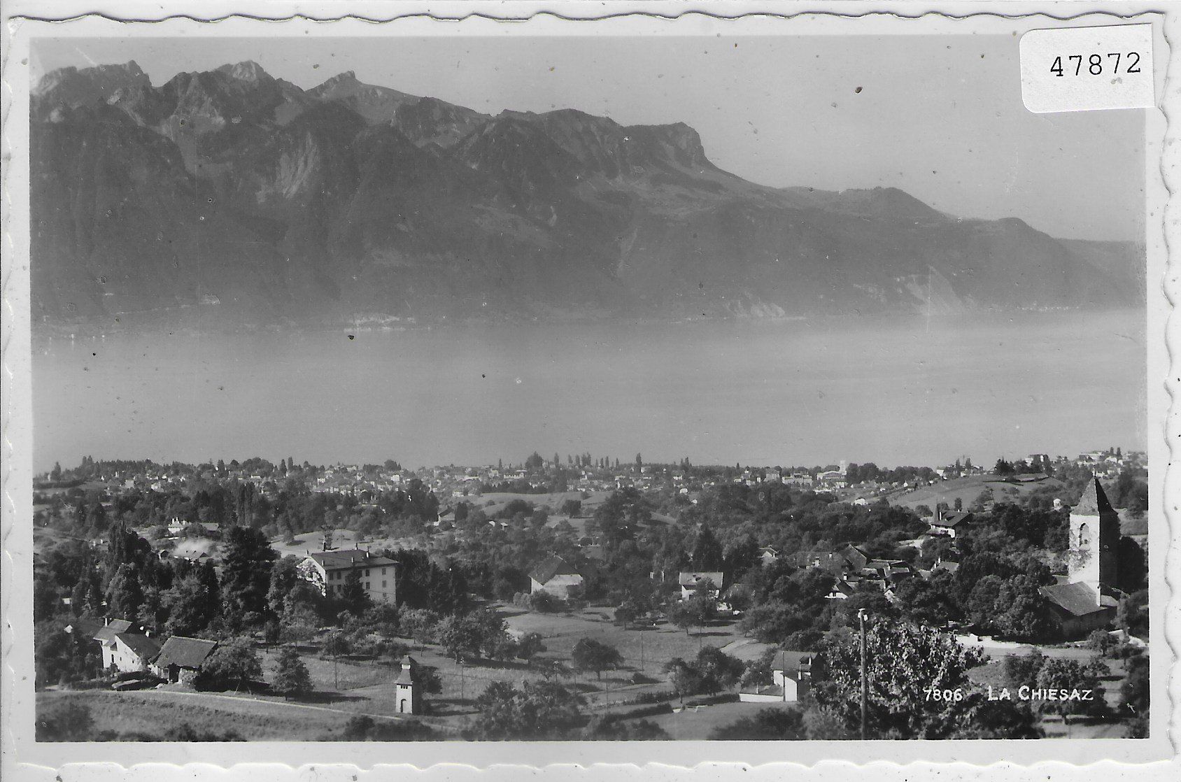 Cartoline postali: La Chiesaz - Vue generale – Usato da Ettingen venduto da Kartenplanet