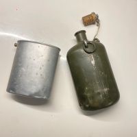 Schweizer Feldflasche mit Kochgeschirr, Jahrgang 1946!