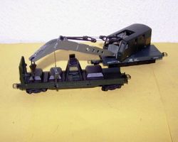 Lima H0 9058: DB Kran-Waen mit Schutzwagen, DC