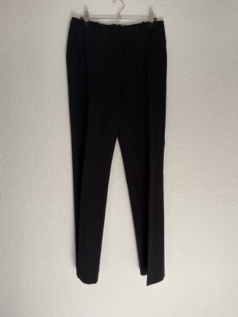 Elegante Damen Business Hose Gr.36/38 Nadelstreifen schwarz