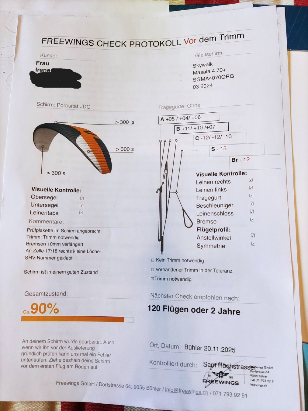 Sport dell'aria & Aquiloni: Gleitschirm Skywalk Masala 4 70+ – Usato da Rebstein venduto da ire_t66q 2