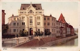 Yverdon, la Caserne, circulée 1922