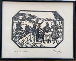 Scherenschnitt - Lotte Gützlaff Berlin um 1920 