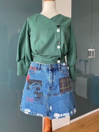 Desigual Jean Rock Damen Grosse 28