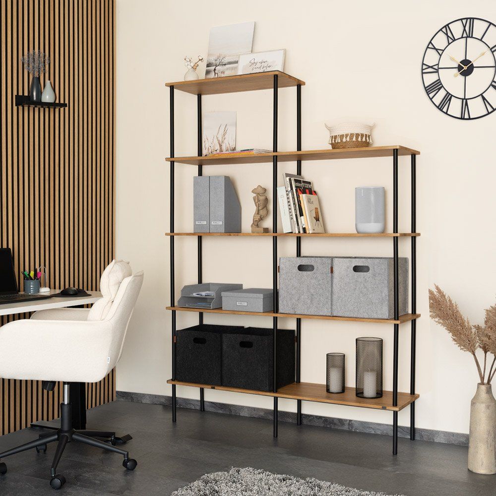 Regale: Regal DUNI - Oiled Oak - 140x35x196cm – Neu und originalverpackt aus Wallenwil von toesstal-vertrieb