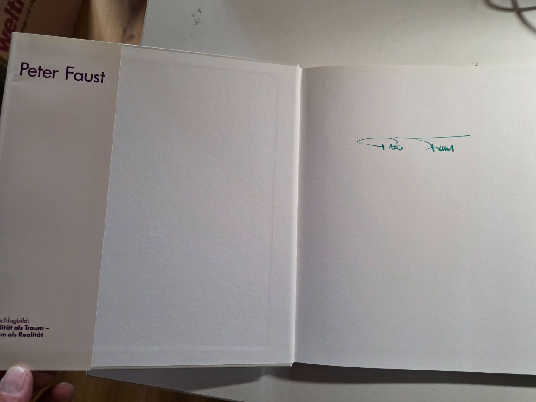 Livres: Peter Faust - Sinn des Lebens ... signiert – D'occasion à Walterswil BE par Lonitti 2
