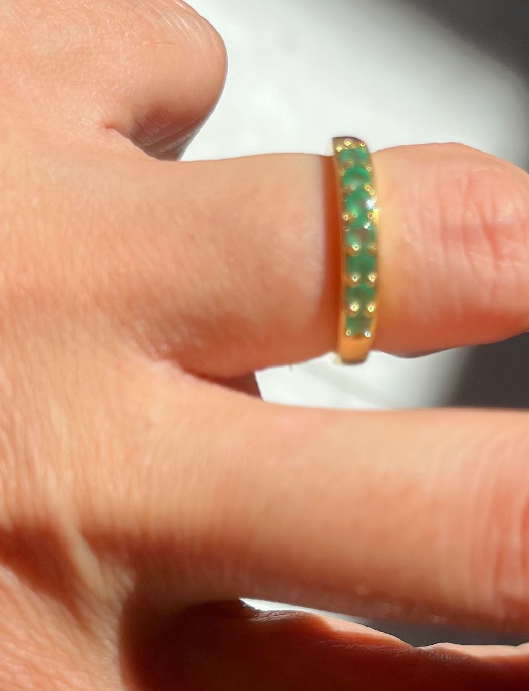 Anelli: Anello in oro con smeraldo – Usato da Sementina venduto da Bra_momo79 2