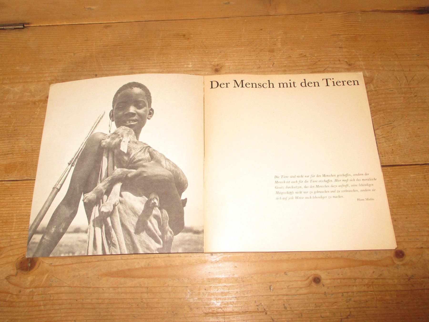 Libri: Der Mensch mit den Tieren, 1965 – Usato da Flims - Dorf venduto da Stagediver 1