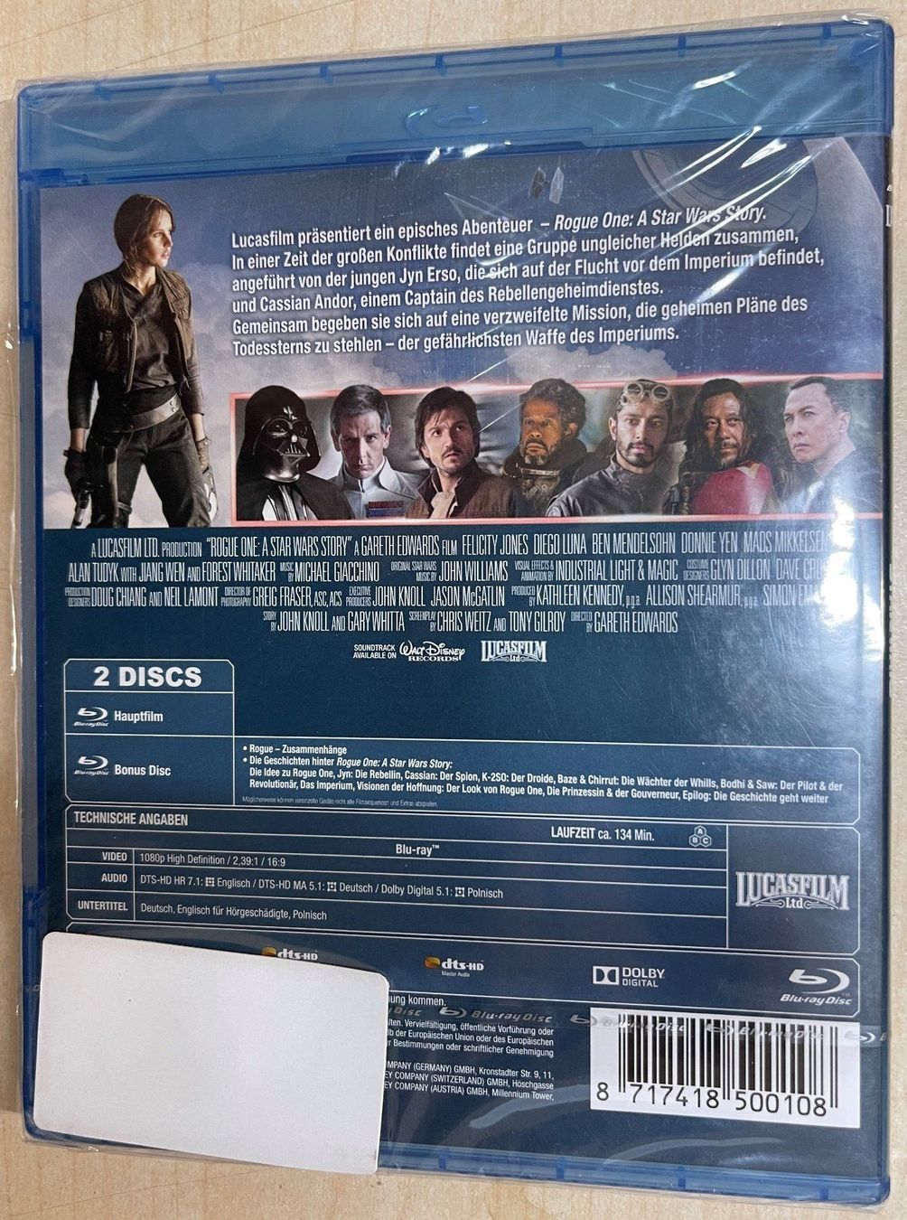 Alle DVDs: Rogue One - A Star Wars Story - Blu-ray – Neu und originalverpackt aus Oftringen von Vucki 1