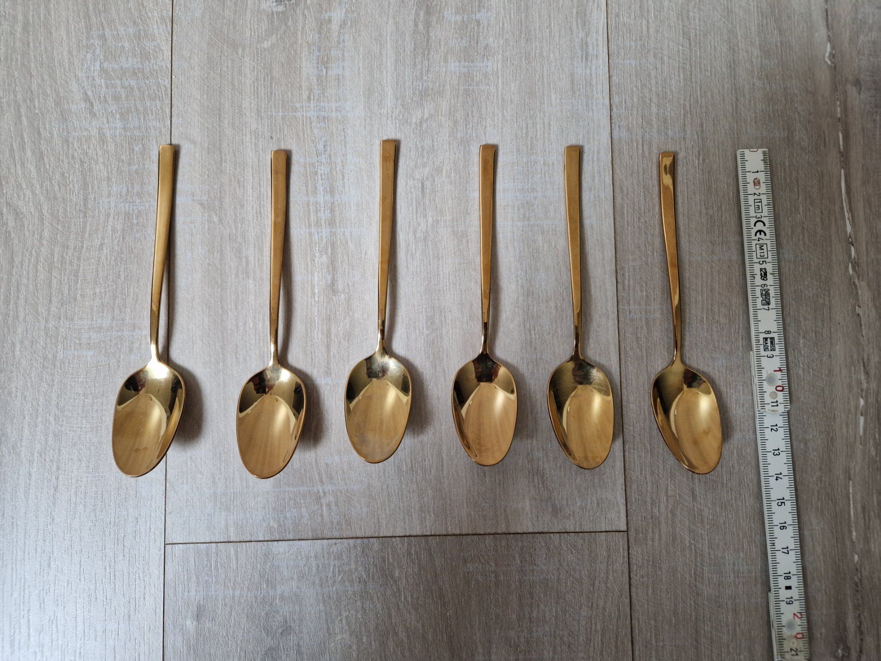 Cucchiai: 6x Cuillère Dorée De Haute Qualité – Usato da Rochefort venduto da Arkaik_FH_CH 1