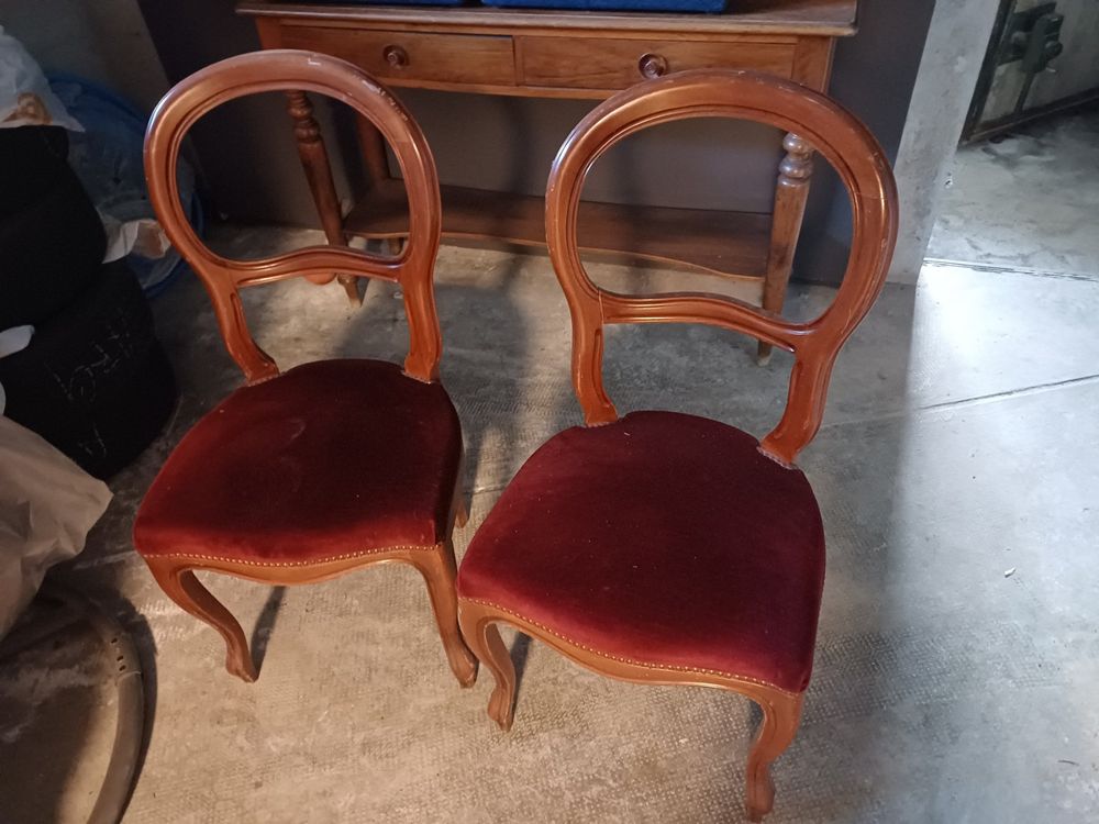Lot De 2 Chaises De Salon Salle à Manger Pied En Bois Et Velours Noir 01 0000729 87300654