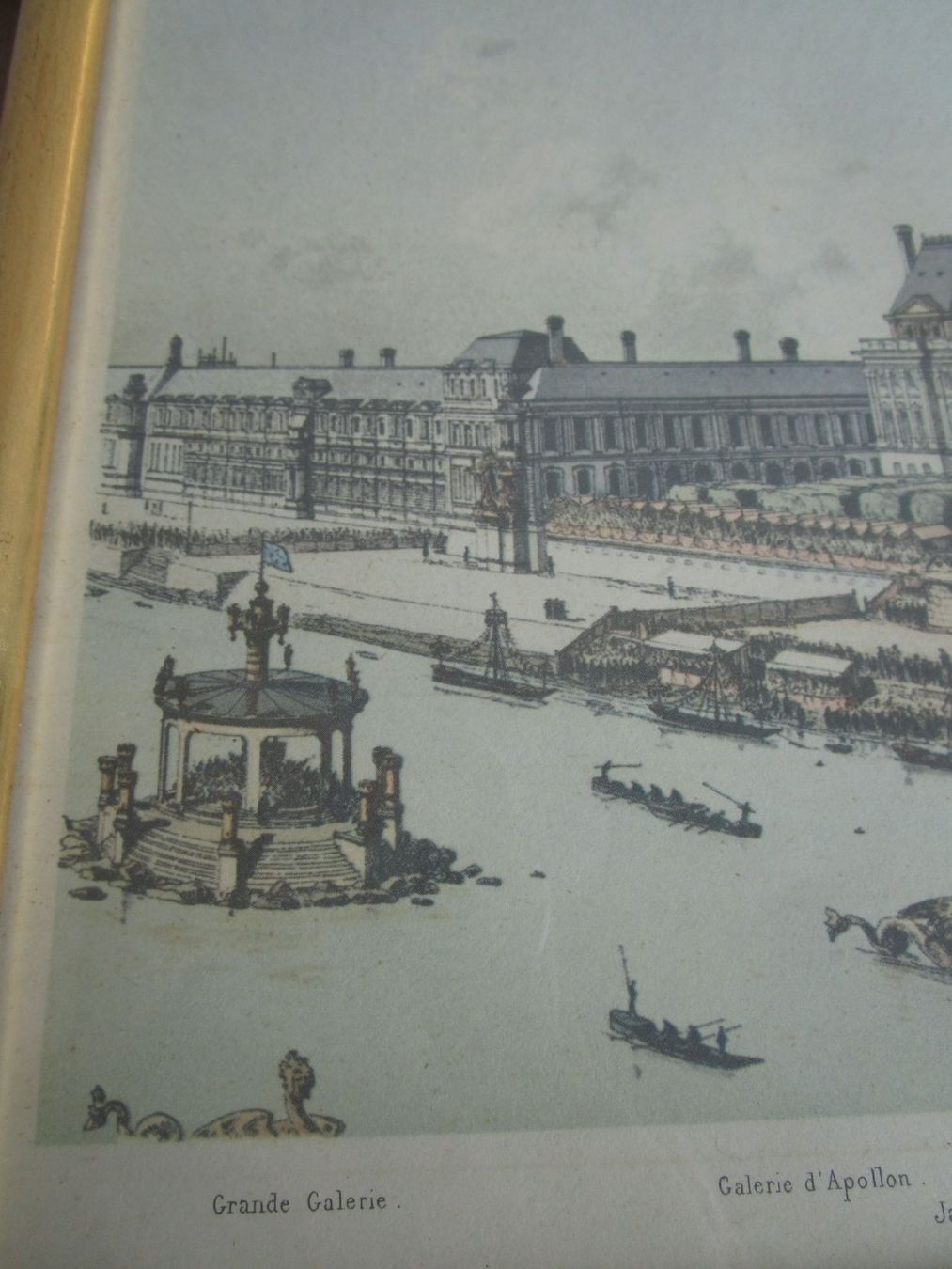 Foto & Immagini: Antikes Bild Louvre Paris, gerahmt – Usato da Binningen venduto da mondoantico 3