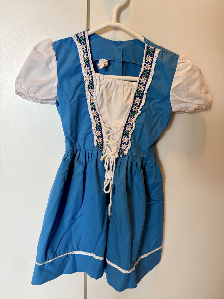 Vestiti & Gonne: Blaues Kleid mit Edelweiss – Usato da Zug venduto da Malibu117