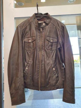 Wunderschöne braune Lederjacke von Tom Tailor, Grösse L
