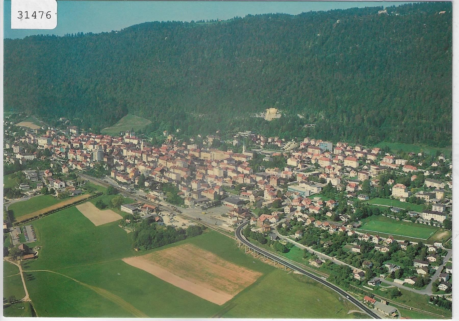 Cartoline postali: Saint-Imier - Vue aerienne – Usato da Ettingen venduto da Kartenplanet