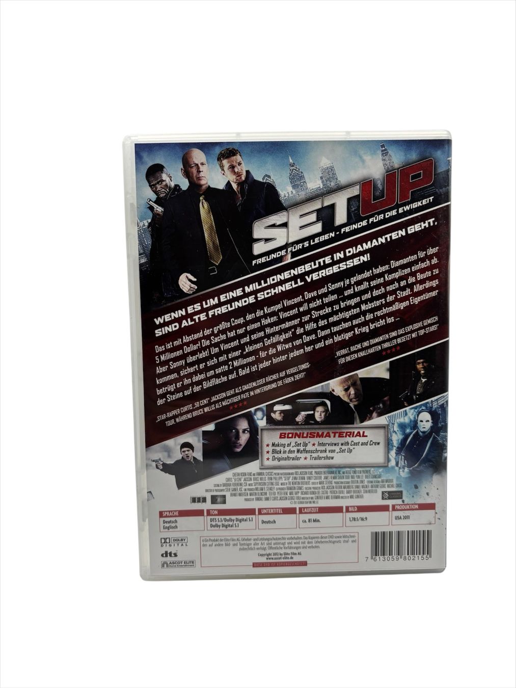 Tutti i DVDs: SETUP - CURTIS JACKSON, BRUCE WILLIS, RYAN PHILLIPPE – Usato da Rickenbach SO venduto da steinerhome 1