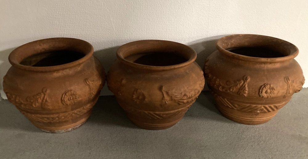3 Terracotta Blumentöpfe aus der Toskana Kaufen auf Ricardo