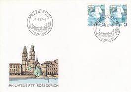 1987 Philatelie PTT 8022 Zürich Briefaufbereitungsanlage