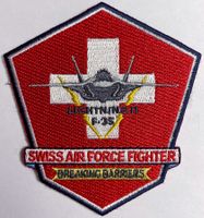 Schweizer Luftwaffe F-35A Patch braking barriers