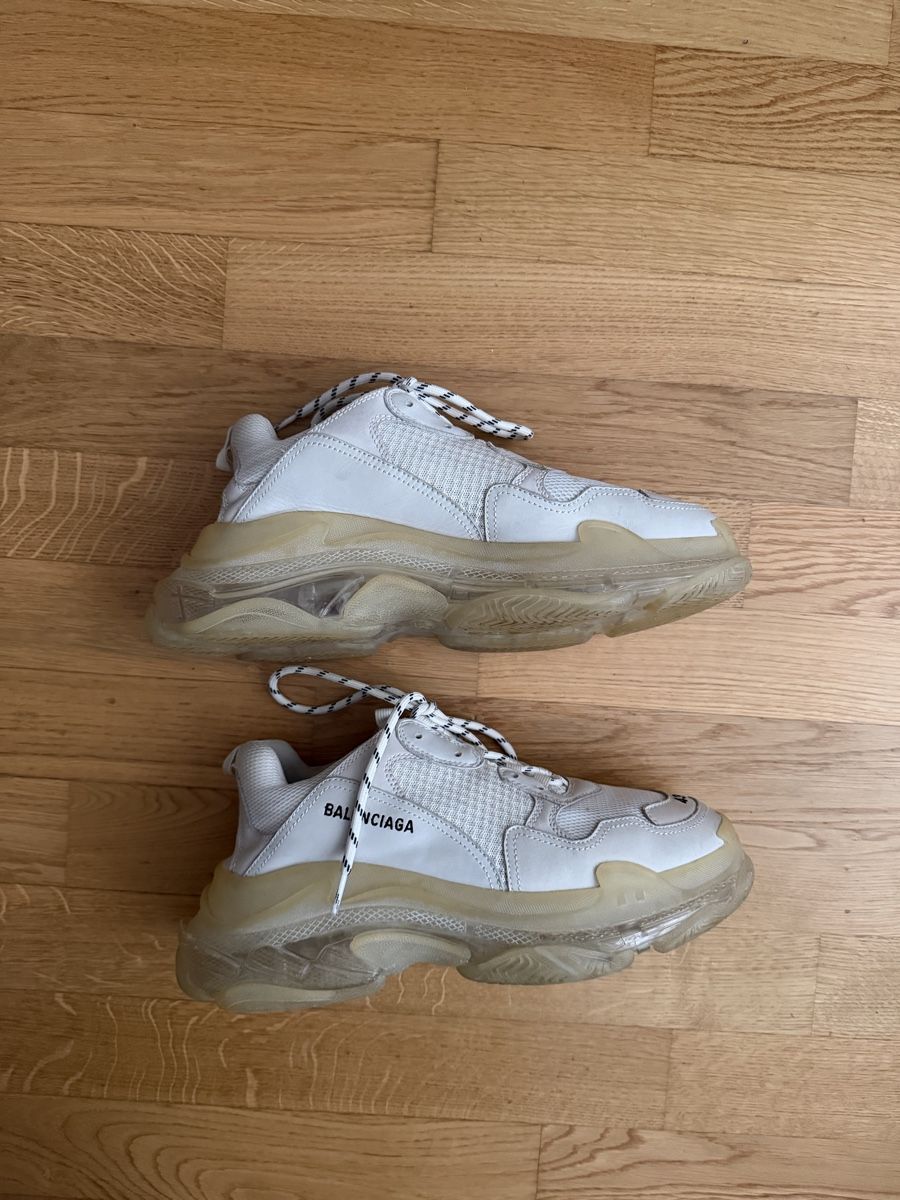 Balenciaga Scarpe da uomo: Balenciaga Tripe S White/Clear Sole Size 43 – Usato da Romanshorn venduto da jannishko