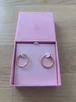 Ohrringe Rosegold mit Zirkonia Schmuck Grösse 16 mm