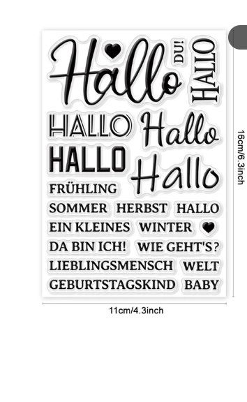 Timbri: Neues Set  Motivstempel Worte – Nuovo e nell'imballaggio originale da Effretikon venduto da wenuss 1