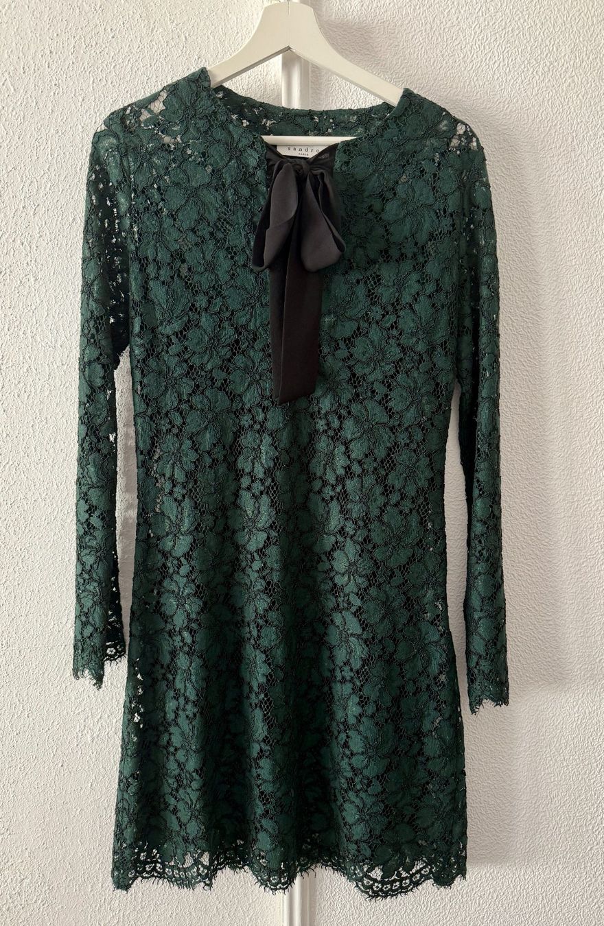 Sandro Kleider: Sandro Spitzenkleid, Grün, Gr. S, Top!... – Gebraucht aus Basel von Friend68