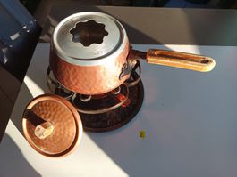 Kupfer Fondue Set