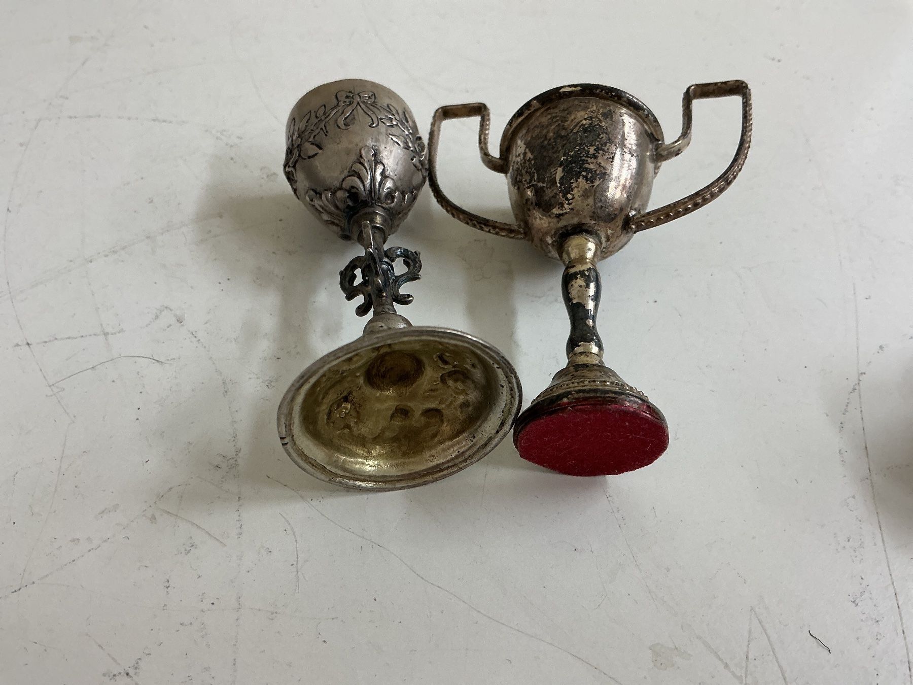 Sonstiges zum Sammeln & Seltenes: 2 Mini Pokale – Gebraucht aus Bern von vielerart 4