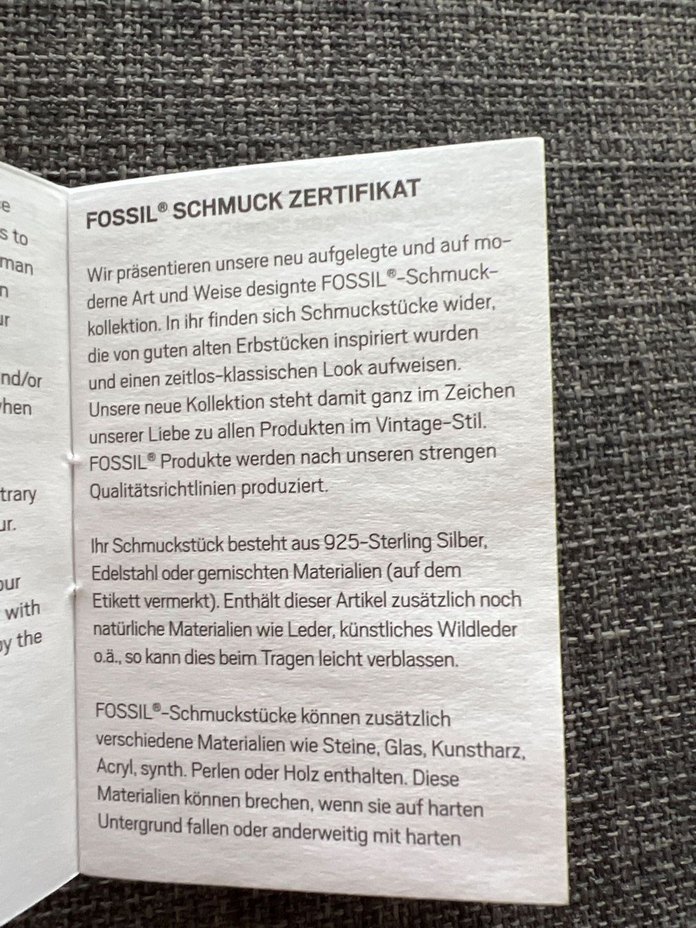Fossil Orecchini pendenti & Orecchini a lobo: *Neue Ohrstecker von Fossil* – Nuovo (secondo la descrizione) da Zürich venduto da prima.01 2
