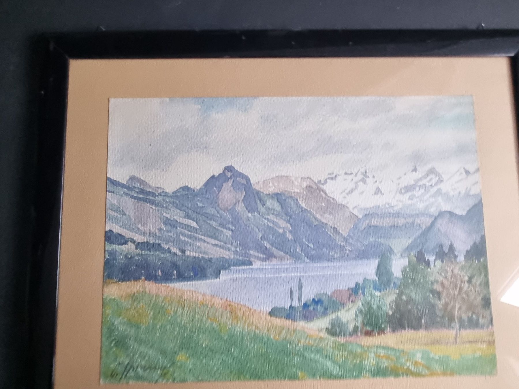 Dipinti: AQUARELL SIGNIERT MIT RAHMEN – Usato da Gersau venduto da grafik-kunst 3