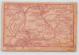 1ère Guerre, Verdun et le circuit des Forts, Plan explicatif