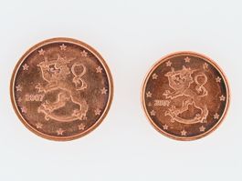 1 und 2 Cent Münzen Finnland 2007 guter Zustand