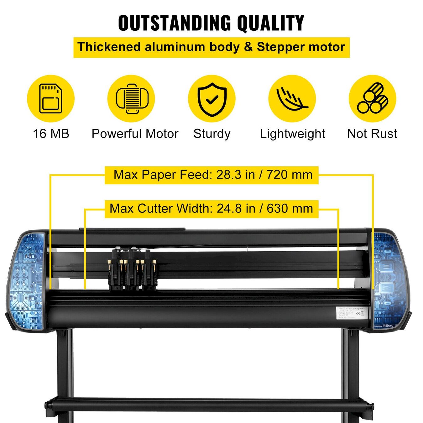 Alle Maschinen: VEVOR Vinyl Schneideplotter 720 mm – Neu und originalverpackt aus Bottighofen von zaap 3