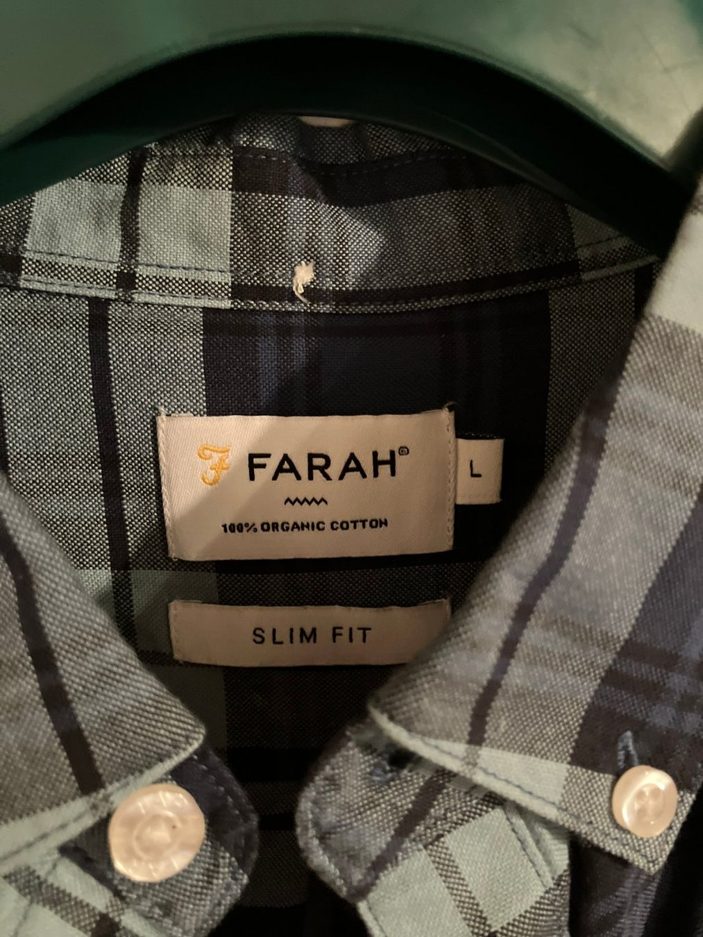 Camicie: Farah Hemd blau karriert - L – Usato da Winkel venduto da Studi66 2