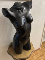 Torso Figur Frau Deko Display schwarz 80 cm 