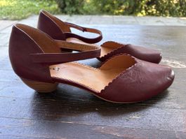 Think! Damen Leder Pumps Bordeaux Gr. 41½ NEU / ungetragen
