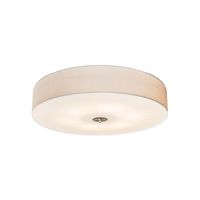 Deckenleuchte rund Stoff Schirm beige neuwertig