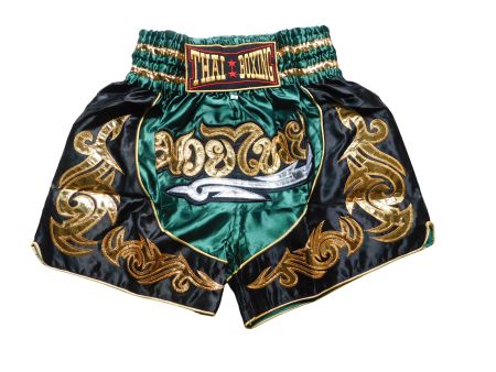Muay Thai Shorts Unisex Grün M-3XL MMA Boxen Training Sport