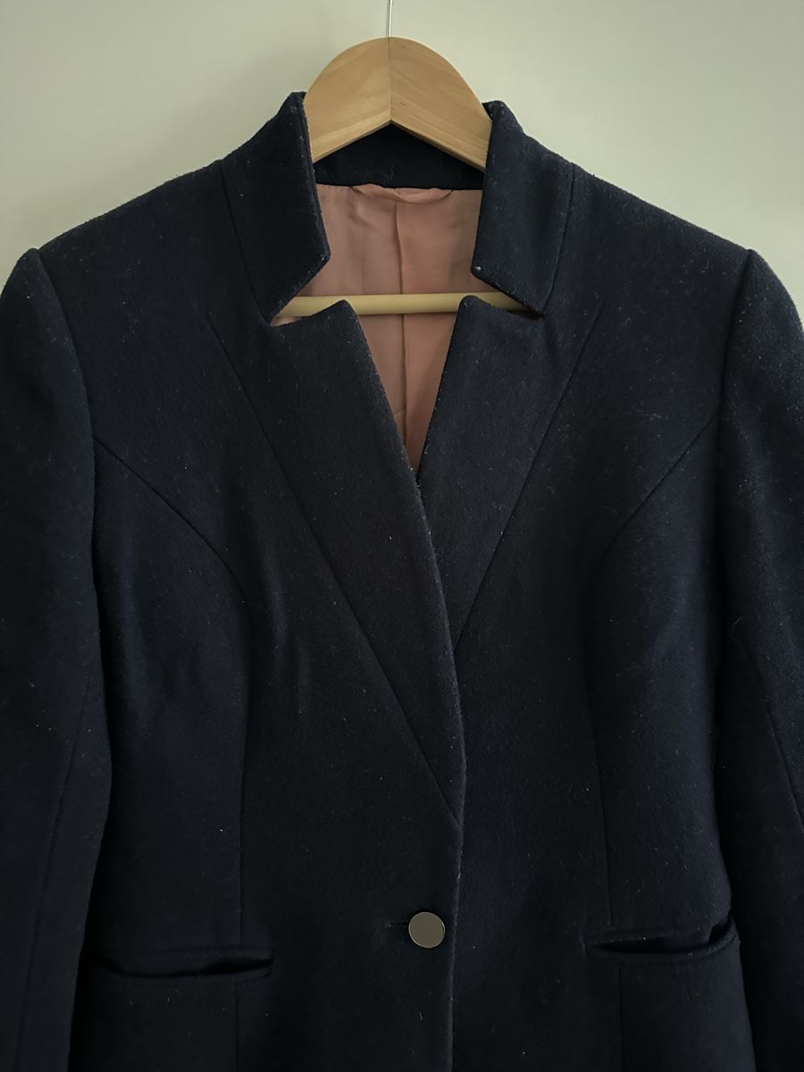 Mäntel: Navy Wool Coat with Pink Lining – Size 36 – Gebraucht aus Zürich von Semokay 1