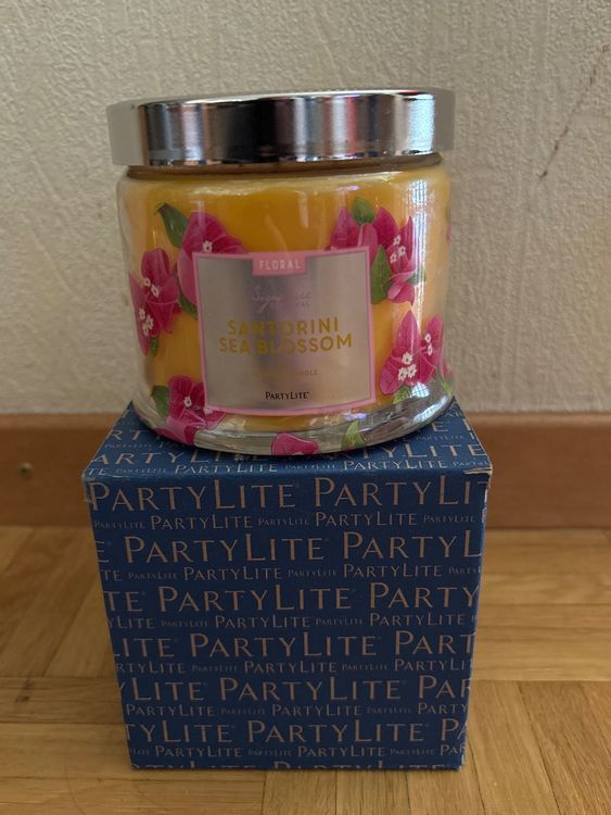 S68642 Bougie pilier à 3 mèches Seaside Mist Partylite, neuve