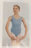 Neuer hellblauer Ballettbody Gr. 110-116 mit Gürtel