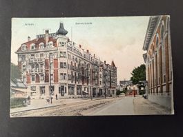 Ansichtskarte Arbon Bahnhofstrasse gelaufen gelaufen 1917