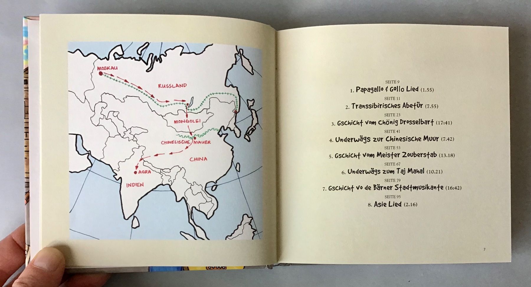 CD: Cd und Buch: PAPAGALLO & GOLLO in Asien – Usato da Bubendorf venduto da Alpenheidi 3