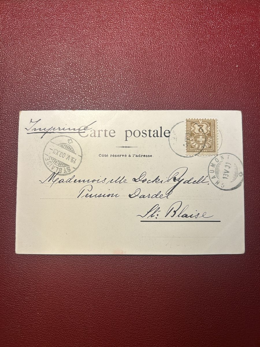Ansichtskarten: Chaumont 1900 – Gebraucht aus Breganzona von Milesbo 1