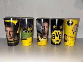5 BVB Trinkbecher Stadionbecher 0,5 l aus Kunststoff