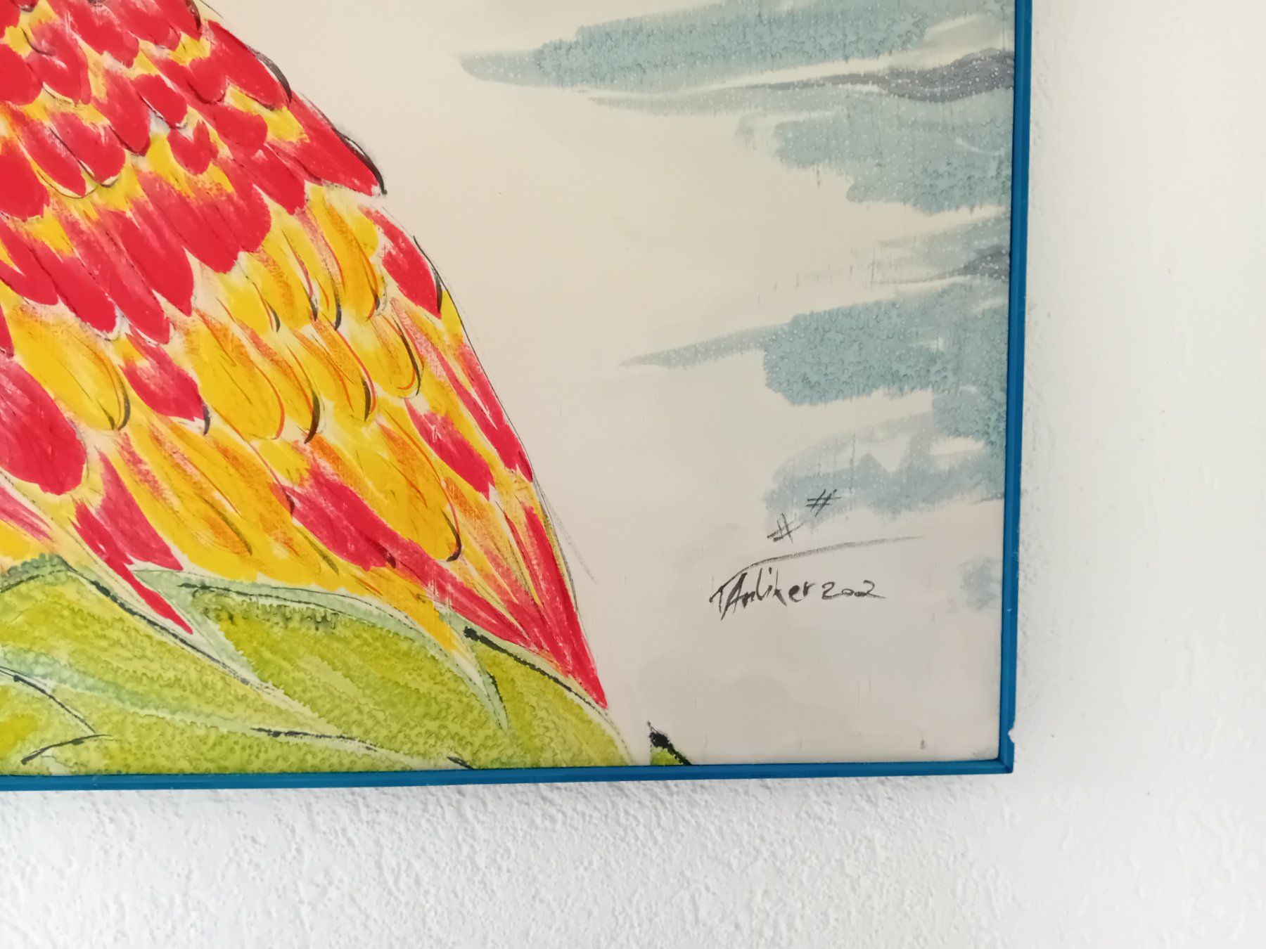 Poster & Bilder: Seidenbild Ara – Gebraucht aus Stein AG von tom-woody 3