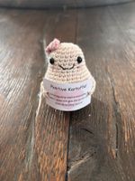 Gehäkelte Glückskartoffel mit Schleife - Positive Vibes!